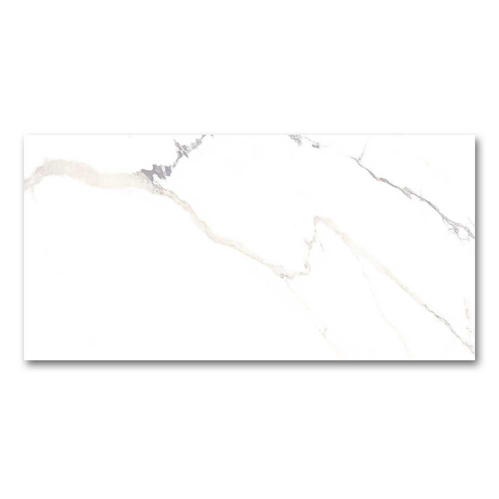 24x48 Lithos Nordica White Marble Look Matte Porcelain Tile-Porcelain Tile Large Formate-American Tile Depot