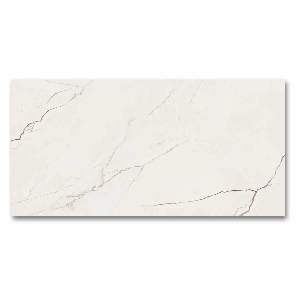 24x48 Majestic Flow White Marble Look Matte Porcelain Tile-Porcelain Tile Large Formate-American Tile Depot