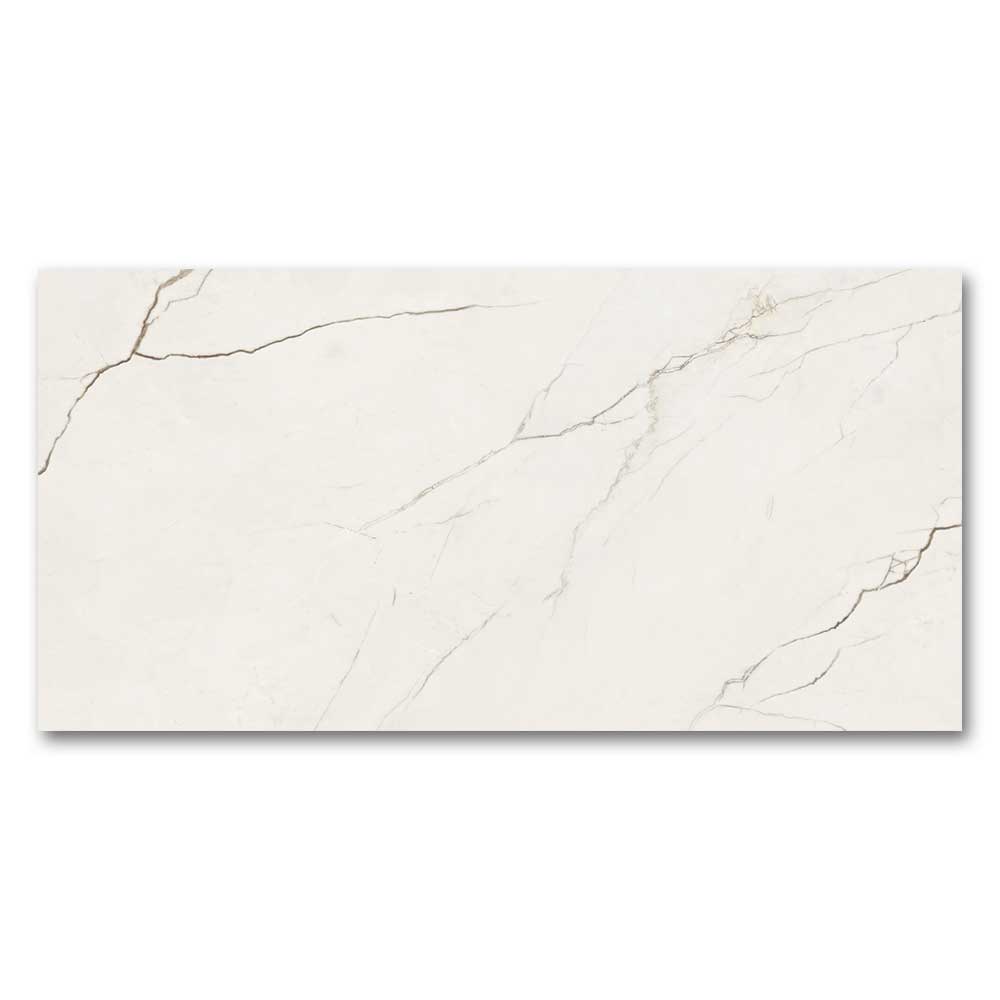 24x48 Majestic Flow White Marble Look Matte Porcelain Tile-Porcelain Tile Large Formate-American Tile Depot