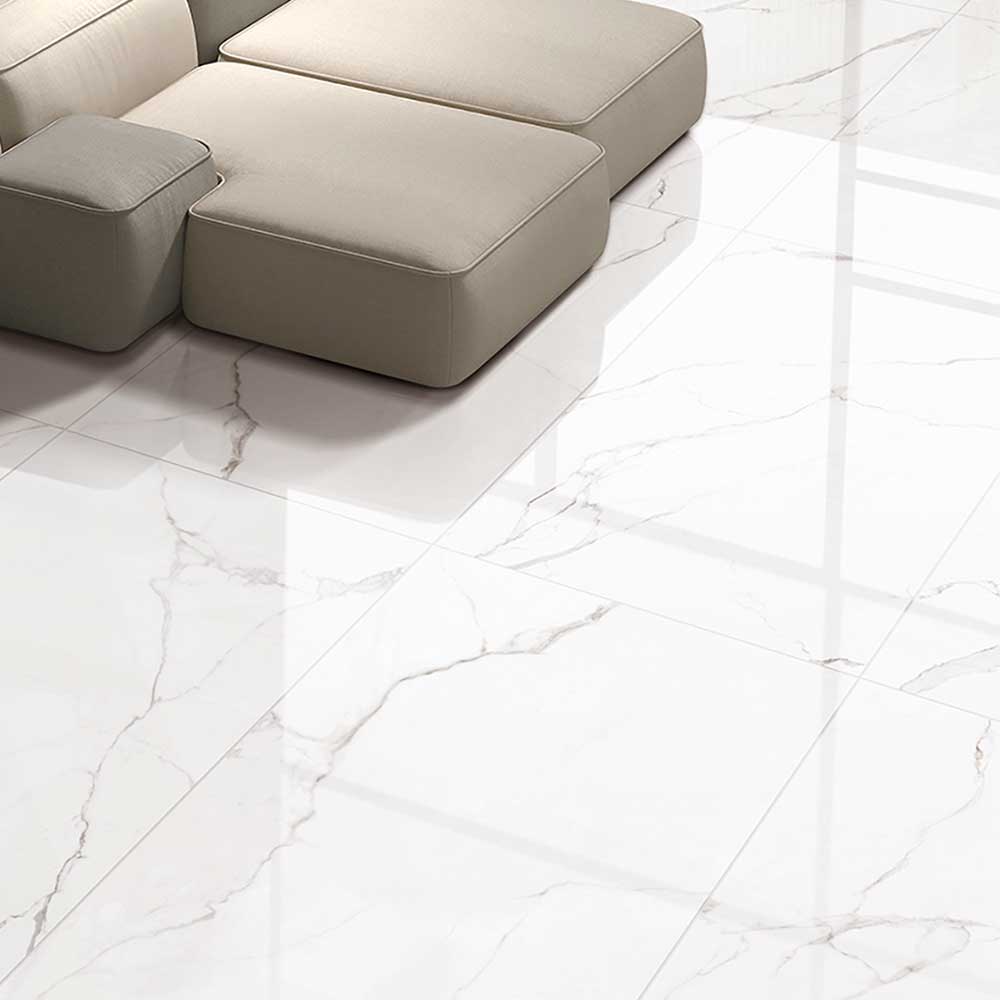 24x48 Nuvio Toscano Statuario Marble Look Matte Porcelain Tile-Porcelain Tile Large Formate-American Tile Depot