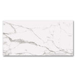 24x48 Statuario Blanco Marble Look Glossy Porcelain Tile-Porcelain Tile Large Formate-American Tile Depot