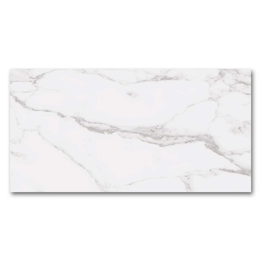 24x48 Statuario Blanco Marble Look Matte Porcelain Tile-Porcelain Tile Large Formate-American Tile Depot