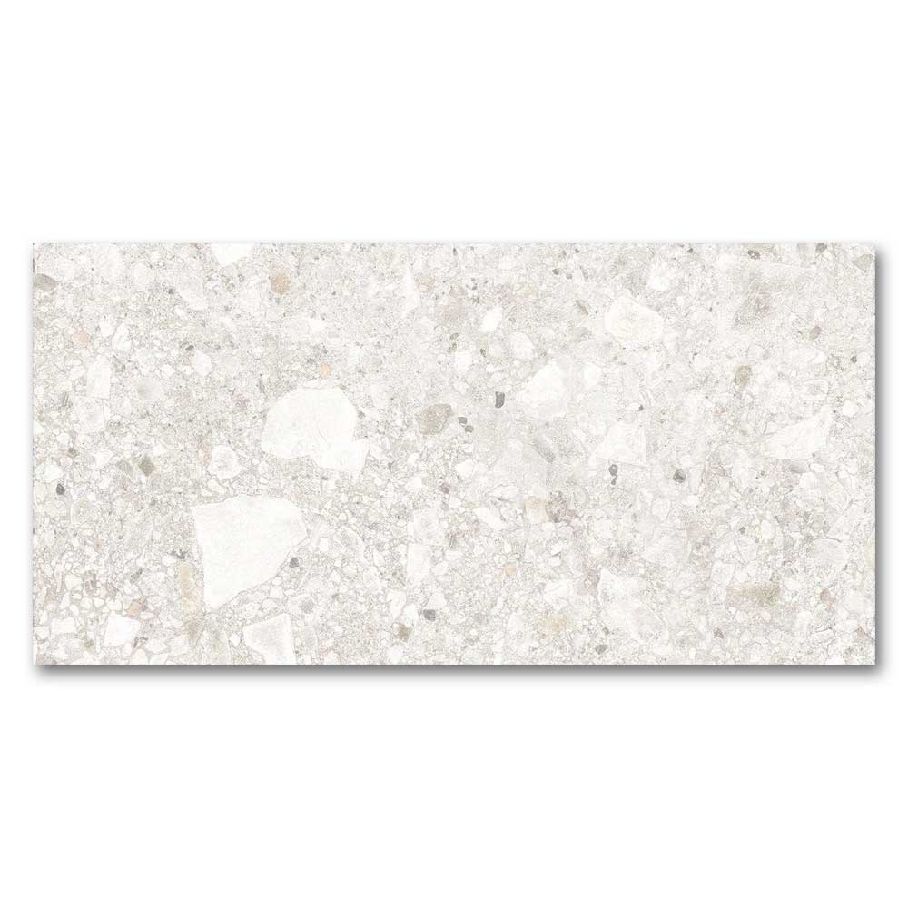 24x48 Uniquartz Bone Terrazzo Look Matte Porcelain Tile-Porcelain Tile Large Formate-American Tile Depot