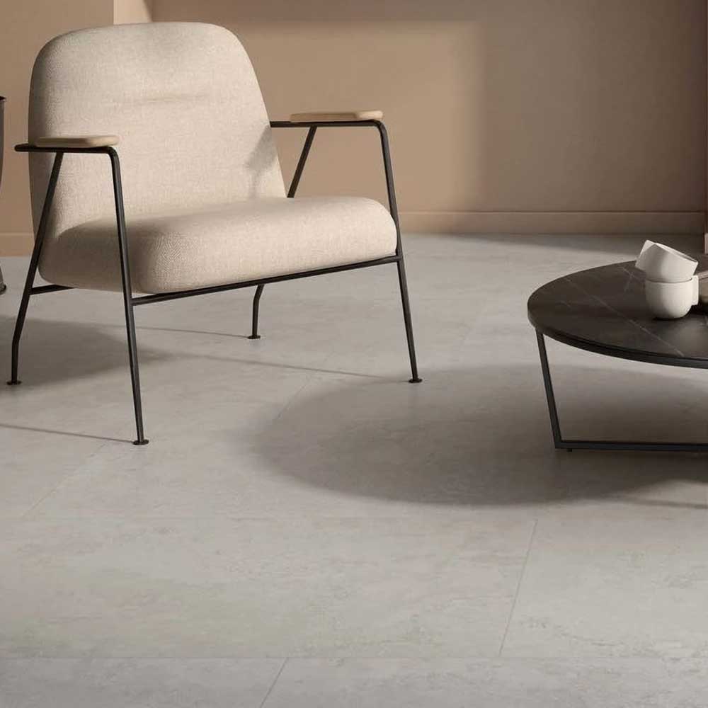 24x48 Valmont Rapolano Gray Travertine Look Matte Porcelain Tile-Porcelain Tile Large Formate-American Tile Depot