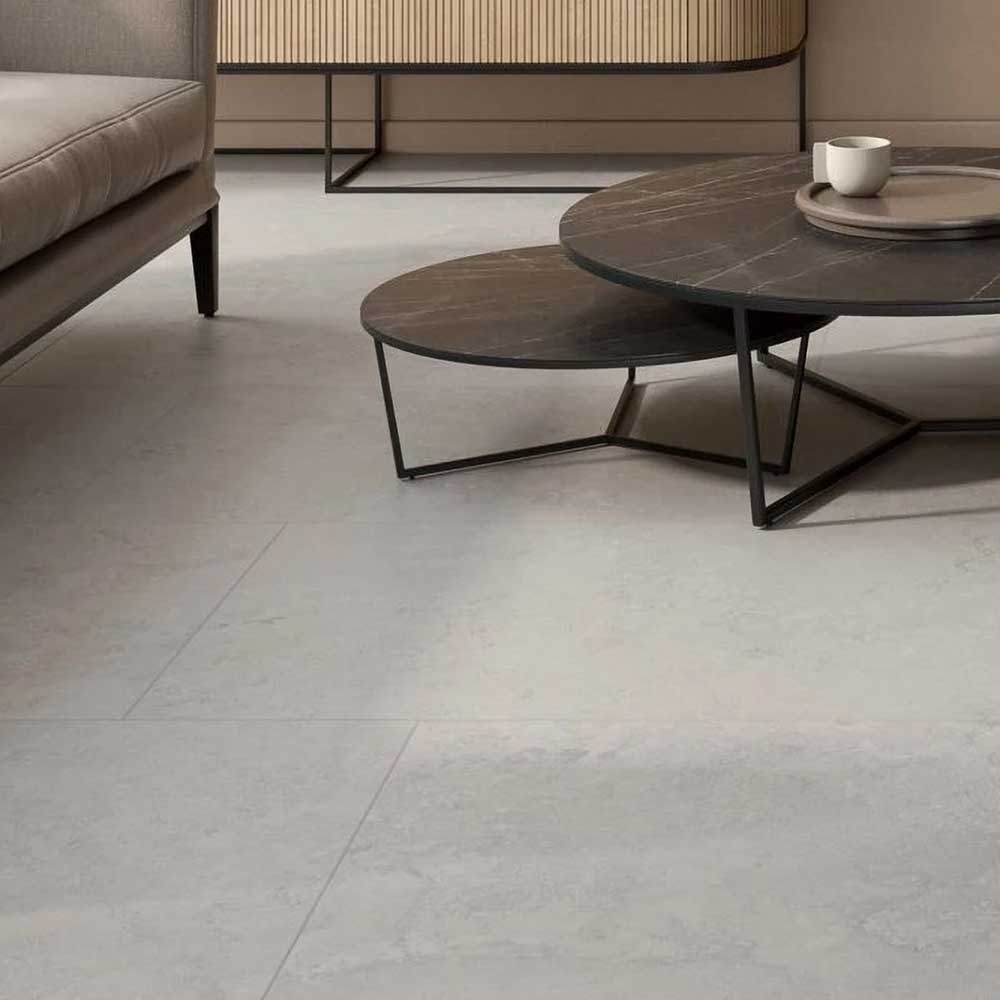 24x48 Valmont Rapolano Gray Travertine Look Matte Porcelain Tile-Porcelain Tile Large Formate-American Tile Depot