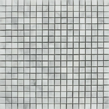 5/8 X 5/8 Bianco Venatino (Bianco Mare) Marble Polished Mosaic Tile