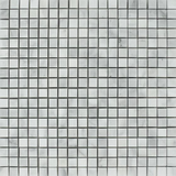 5/8 X 5/8 Bianco Venatino (Bianco Mare) Marble Polished Mosaic Tile