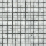 5/8 X 5/8 Bianco Venatino (Bianco Mare) Marble Polished Mosaic Tile