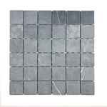 2 X 2 Black Marquina Marble Tumbled Mosaic Tile-Marble Mosaic-American Tile Depot