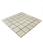 2 X 2 Clay Ivory Square Matte Porcelain Mosaic Tile-Porcelain Tile Large Formate-American Tile Depot