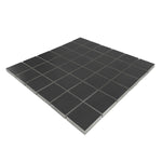 2 X 2 Full Black Square Matte Porcelain Mosaic Tile