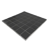 2 X 2 Full Black Square Matte Porcelain Mosaic Tile