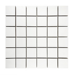 2 X 2 Full White Square Matte Porcelain Mosaic Tile-Marble Mosaic-American Tile Depot