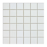 2 X 2 Thassos White Marble Honed Mosaic Tile-Marble Mosaic-American Tile Depot