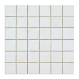 2 X 2 Thassos White Marble Honed Mosaic Tile-Marble Mosaic-American Tile Depot