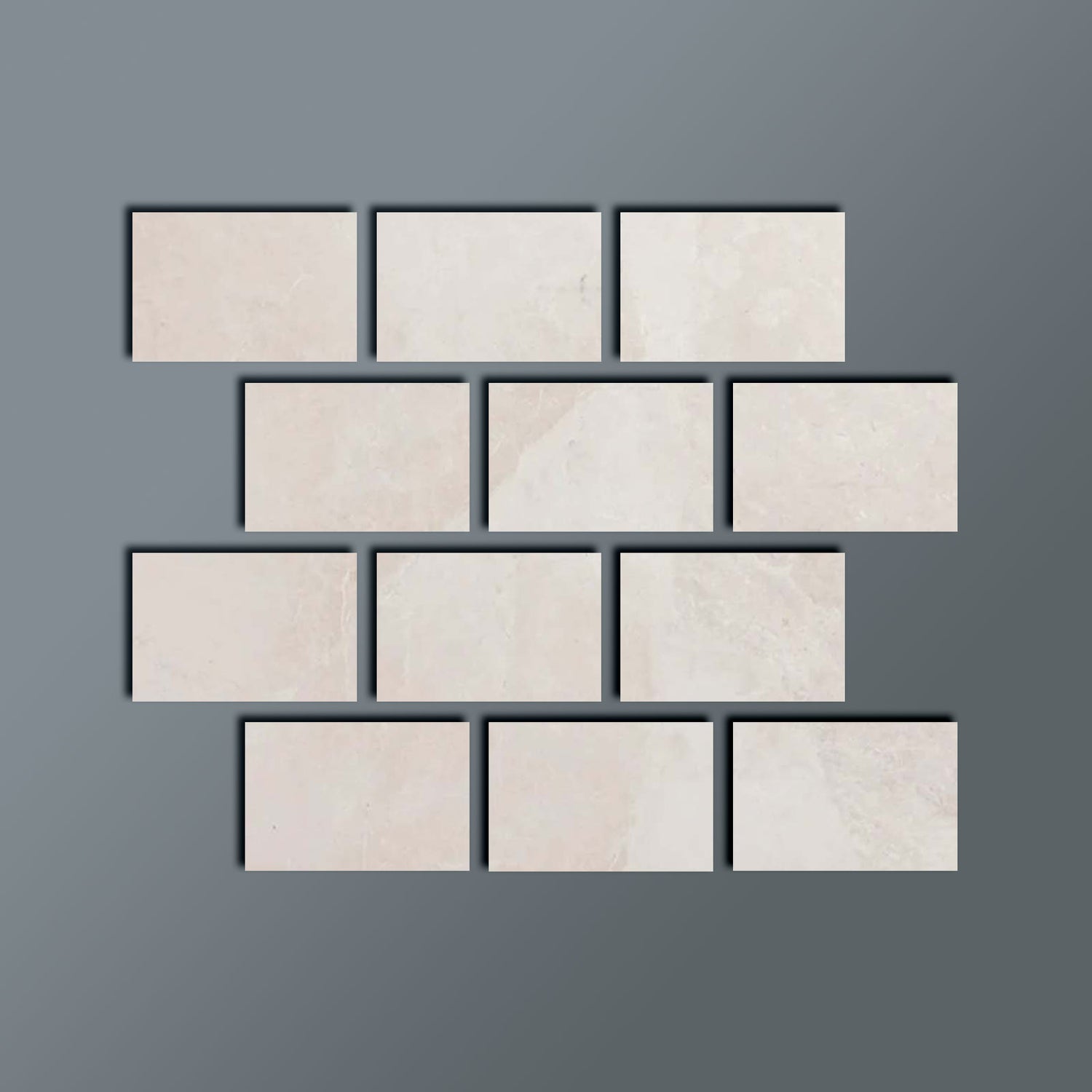 4 X 6 White Pearl / Botticino Marble Polished Tile