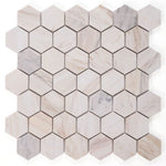 2" Beehive Eura Honed Hexagon Marble Mosaic Tile-Marble Mosaic-American Tile Depot