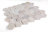 2" Beehive Eura Polished Hexagon Marble Mosaic Tile