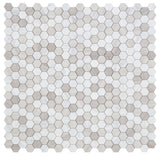 2" Beehive Loft Honed Hexagon Marble Mosaic Tile