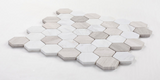 2" Beehive Loft Honed Hexagon Marble Mosaic Tile