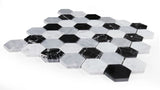 2" Beehive Moonlight Polished Hexagon Marble Mosaic Tile