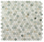 2" Beehive Spring Polished Hexagon Marble Mosaic Tile-Marble Mosaic-American Tile Depot