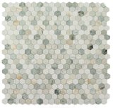 2" Beehive Spring Polished Hexagon Marble Mosaic Tile