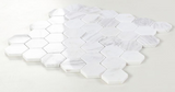 2" Beehive White Polished Hexagon Marble Mosaic Tile-Marble Mosaic-American Tile Depot