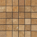 2 X 2 Noce Travertine Honed Mosaic Tile-Travertine Mosaic-American Tile Depot