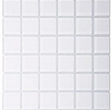 2 X 2 White Glass Mosaic Tile