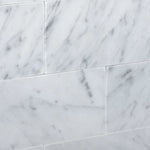 3 X 6 Carrara White Marble Polished Subway Brick Field Tile