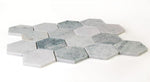 3" Beehive Green Honed Hexagon Marble Mosaic Tile-Marble Mosaic-American Tile Depot