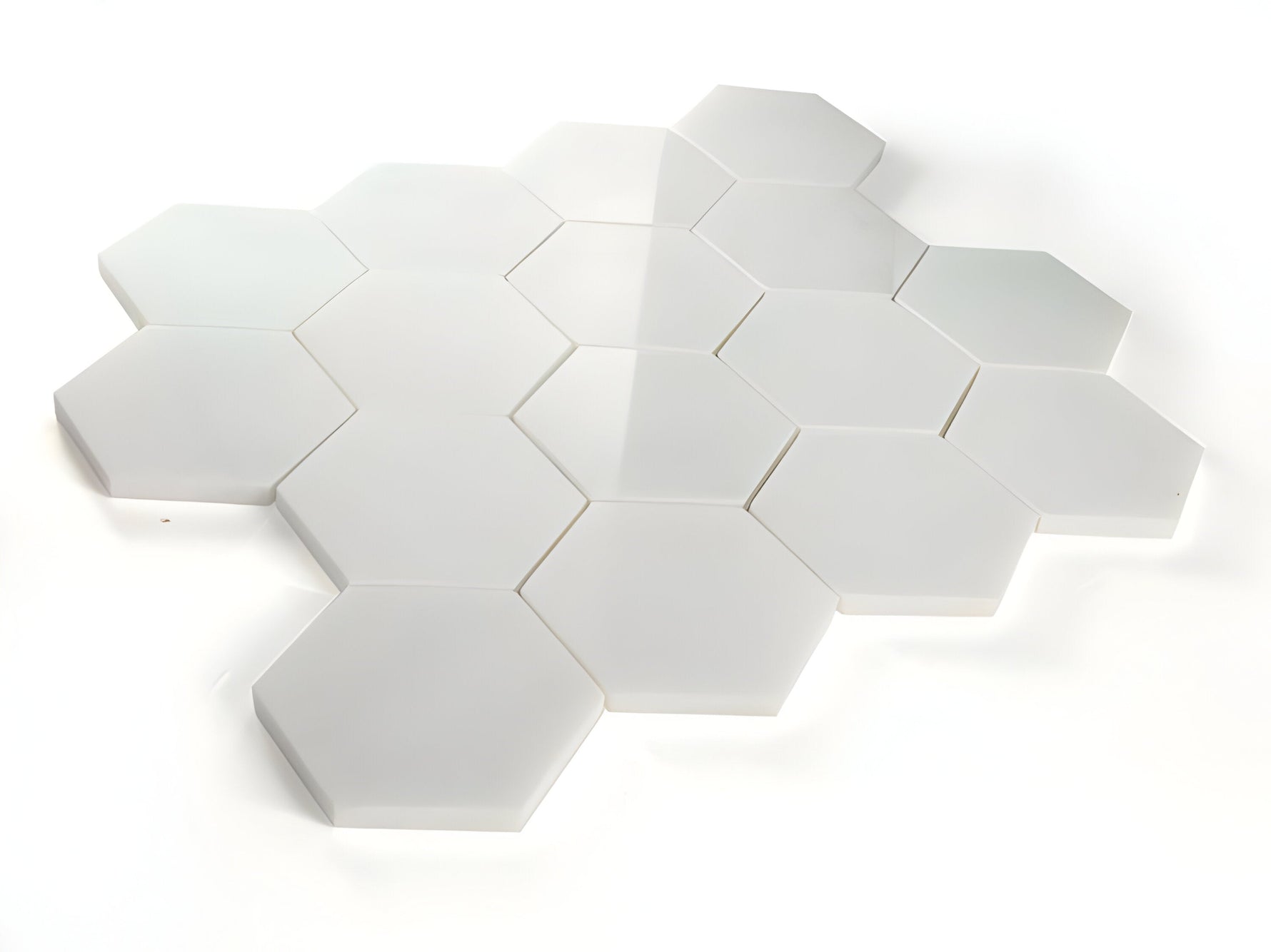 3" Beehive Snow White Polished Hexagon Marble Mosaic Tile-Marble Mosaic-American Tile Depot