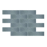 3 X 12 Blue Metro Cubes Glass Subway Tile-Glass Tile-American Tile Depot