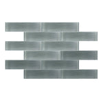 3 X 12 Blue Pasific Waves Glass Subway Tile-Glass Tile-American Tile Depot