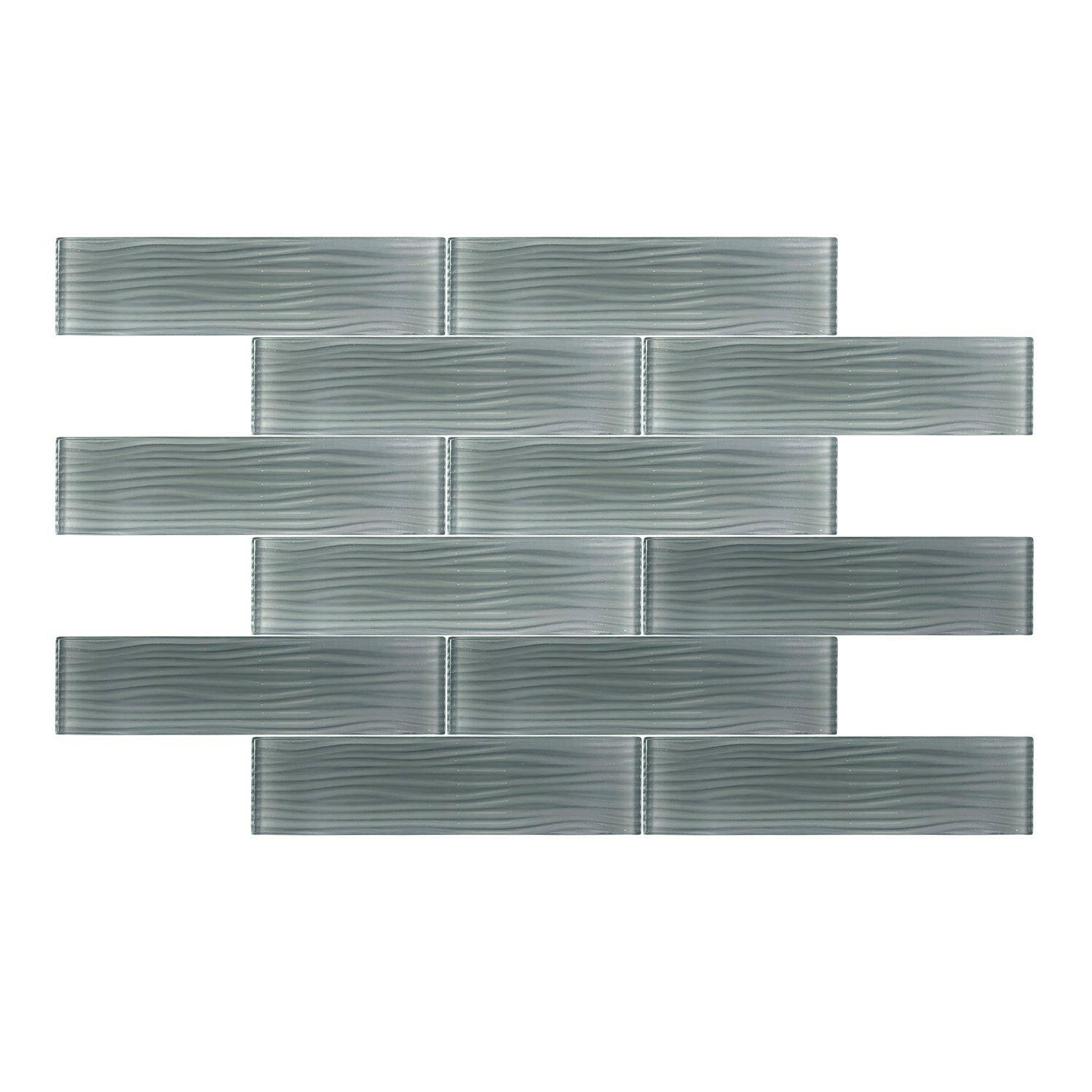 3 X 12 Blue Pasific Waves Glass Subway Tile-Glass Tile-American Tile Depot