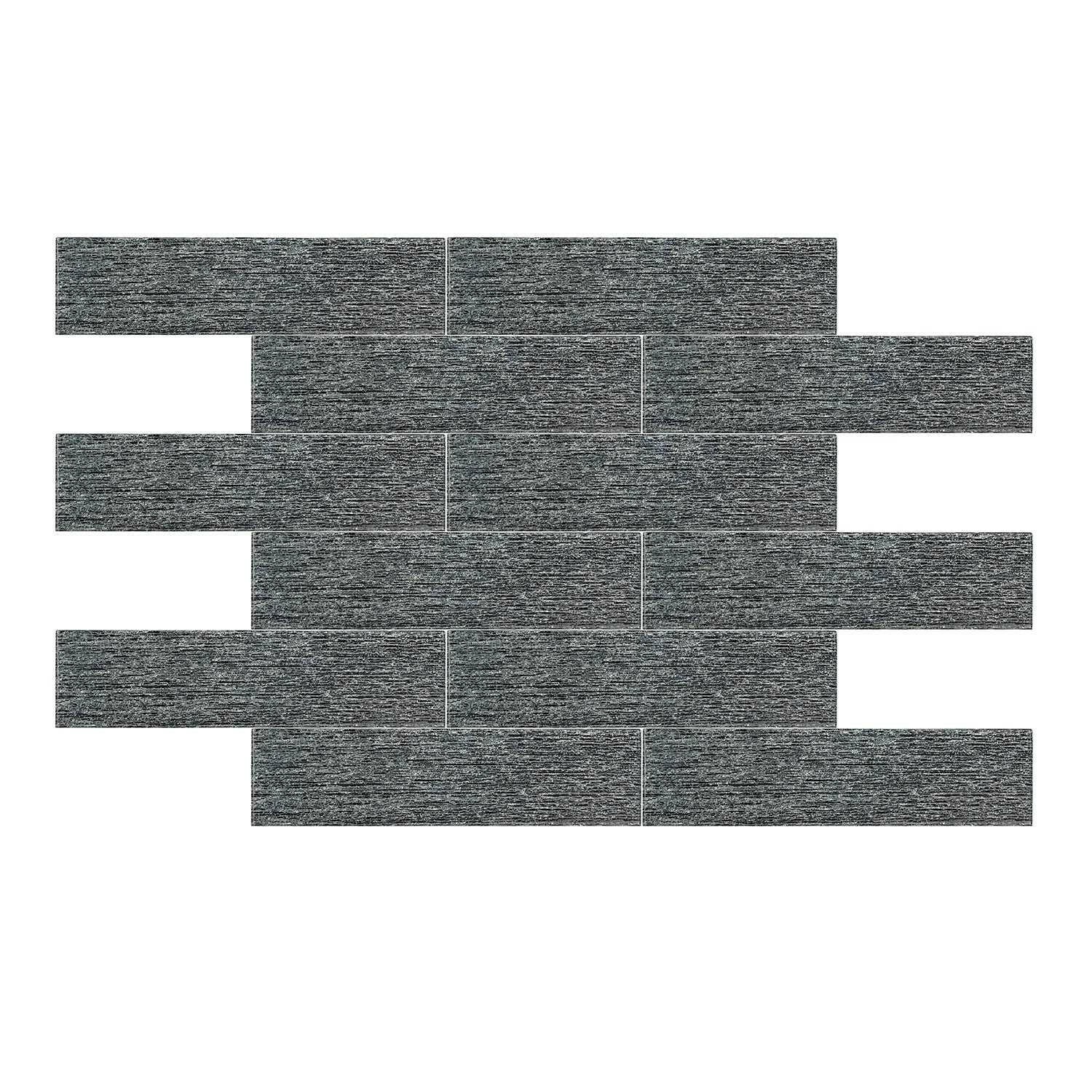 3 X 12 Silver Star Dark Glass Subway Tile-Glass Tile-American Tile Depot