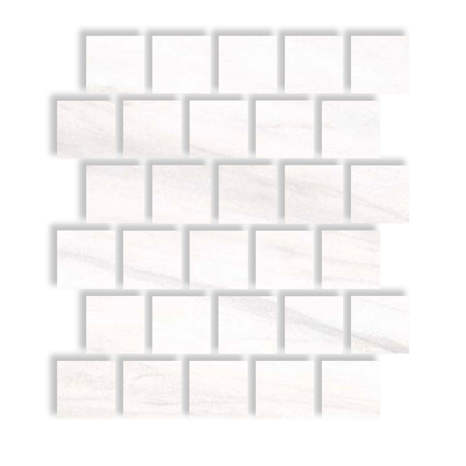 3 X 3 Bianco Dolomite Polished Tile-Marble Tile-American Tile Depot