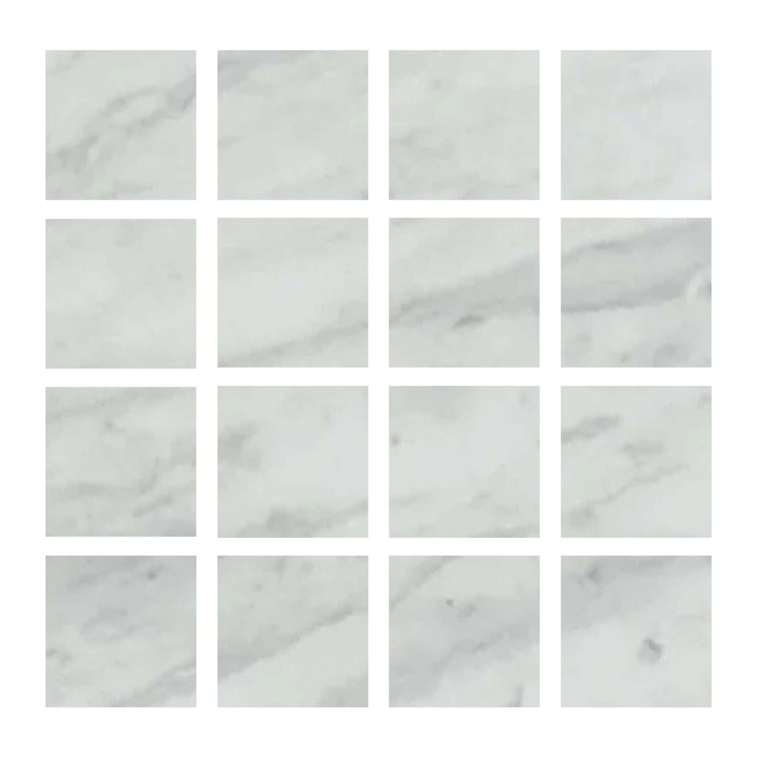 3 X 3 Bianco Venatino (Bianco Mare) Marble Honed Field Tile-Marble Tile-American Tile Depot