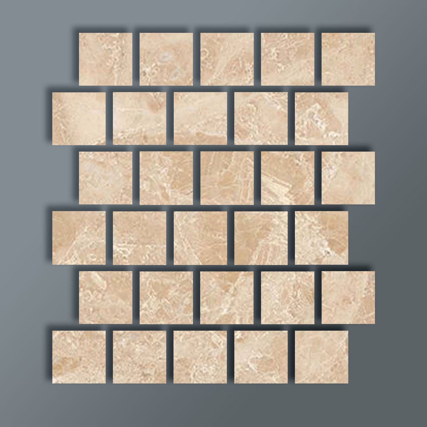 3 X 3 Cappuccino Marble Polished Field Tile-Marble Tile-American Tile Depot