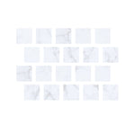 3 X 3 Carrara White Marble Polished Field Tile-Marble Tile-American Tile Depot