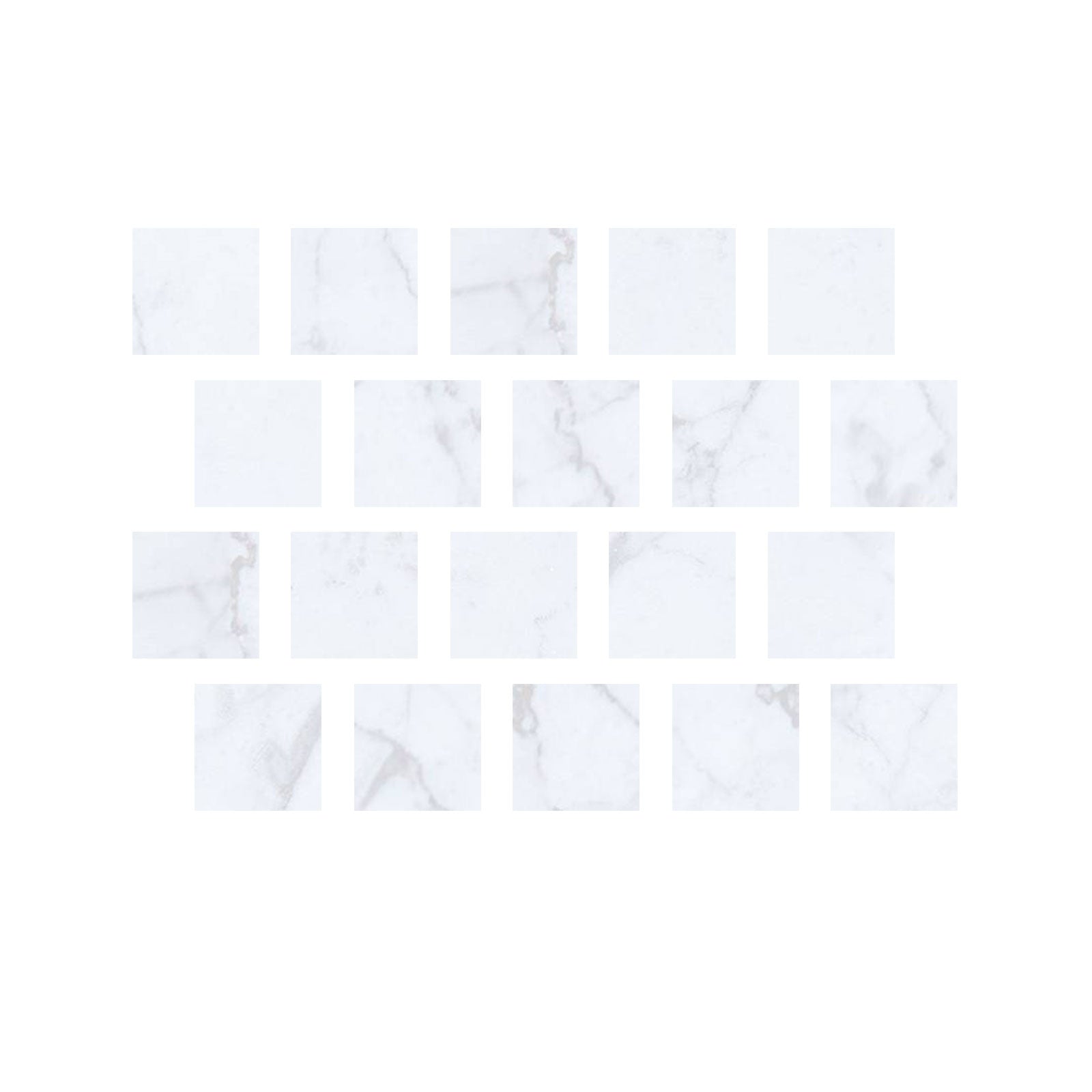 3 X 3 Carrara White Marble Polished Field Tile-Marble Tile-American Tile Depot