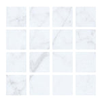 3 X 3 Carrara White Marble Polished Field Tile-Marble Tile-American Tile Depot