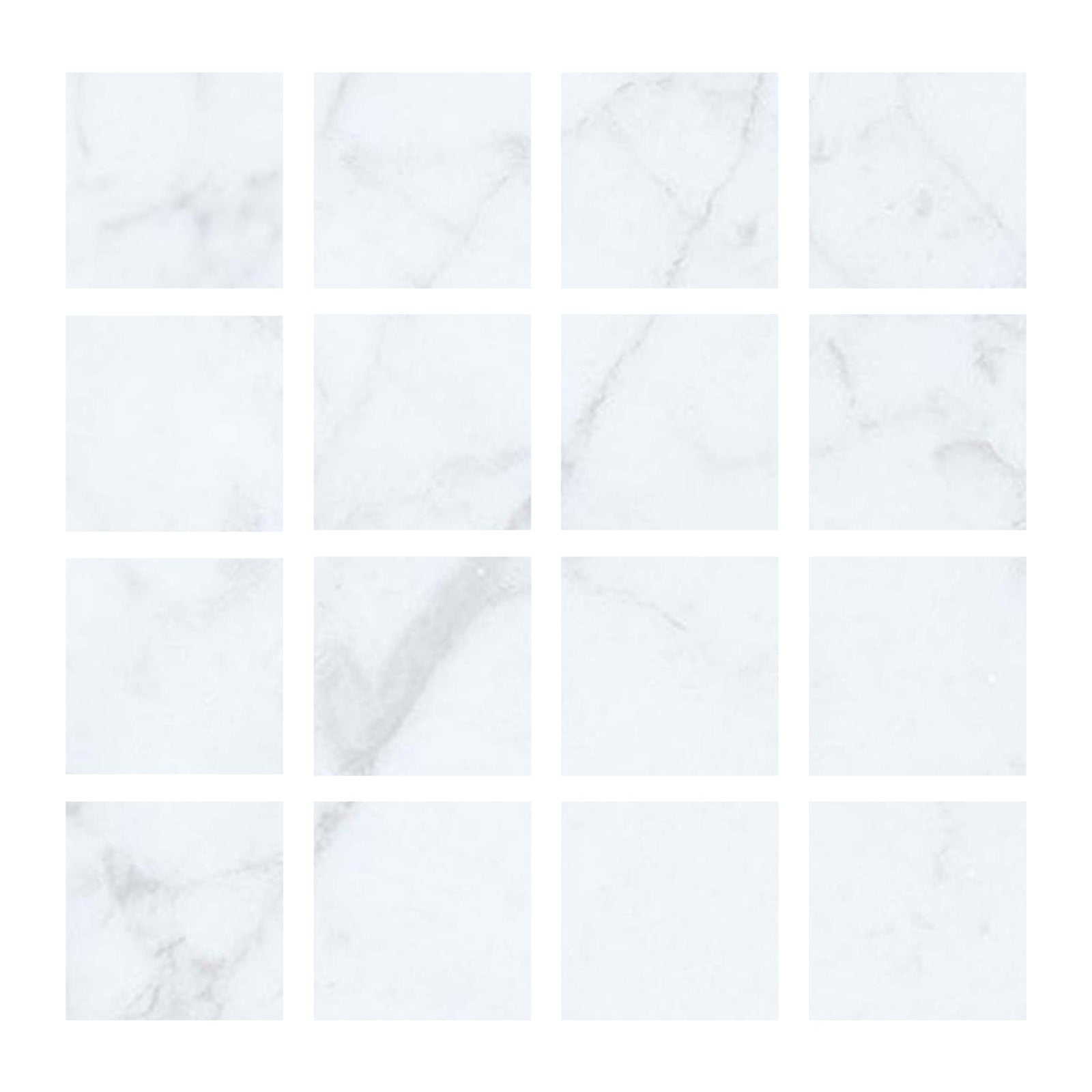 3 X 3 Carrara White Marble Polished Field Tile-Marble Tile-American Tile Depot