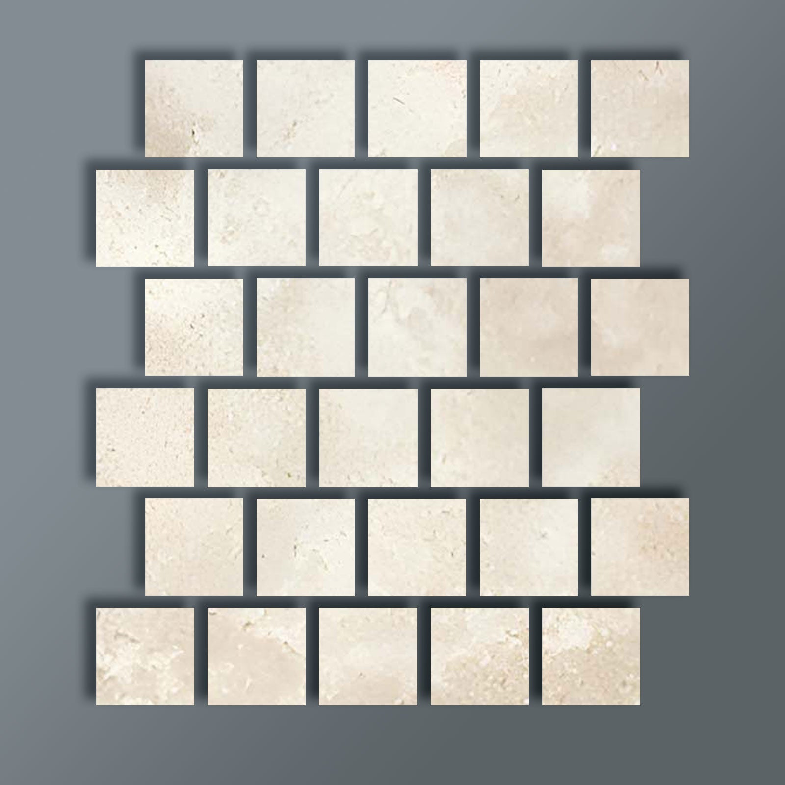 3 X 3 Durango Cream Travertine Cross Cut Honed Tile-Travertine Tile-American Tile Depot