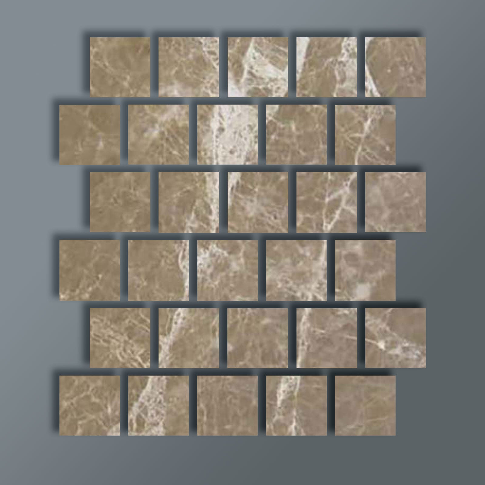 3 X 3 Emperador Light Marble Polished Tile-Marble Tile-American Tile Depot