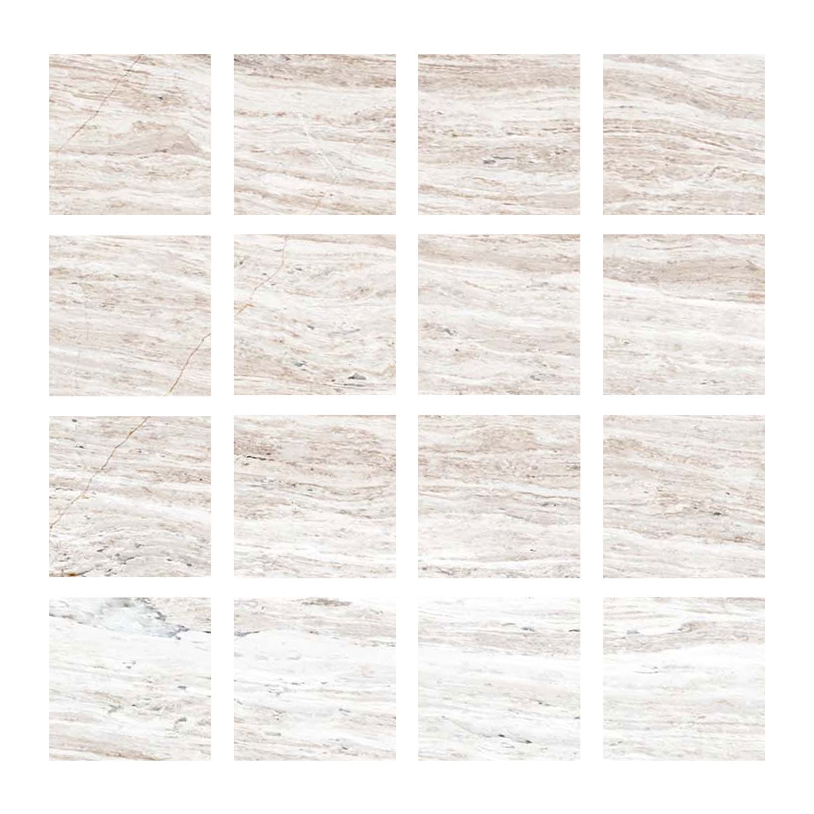 3 X 3 Haisa Light (White Wood / White Oak) Limestone Honed Tile-Limestone Tile-American Tile Depot