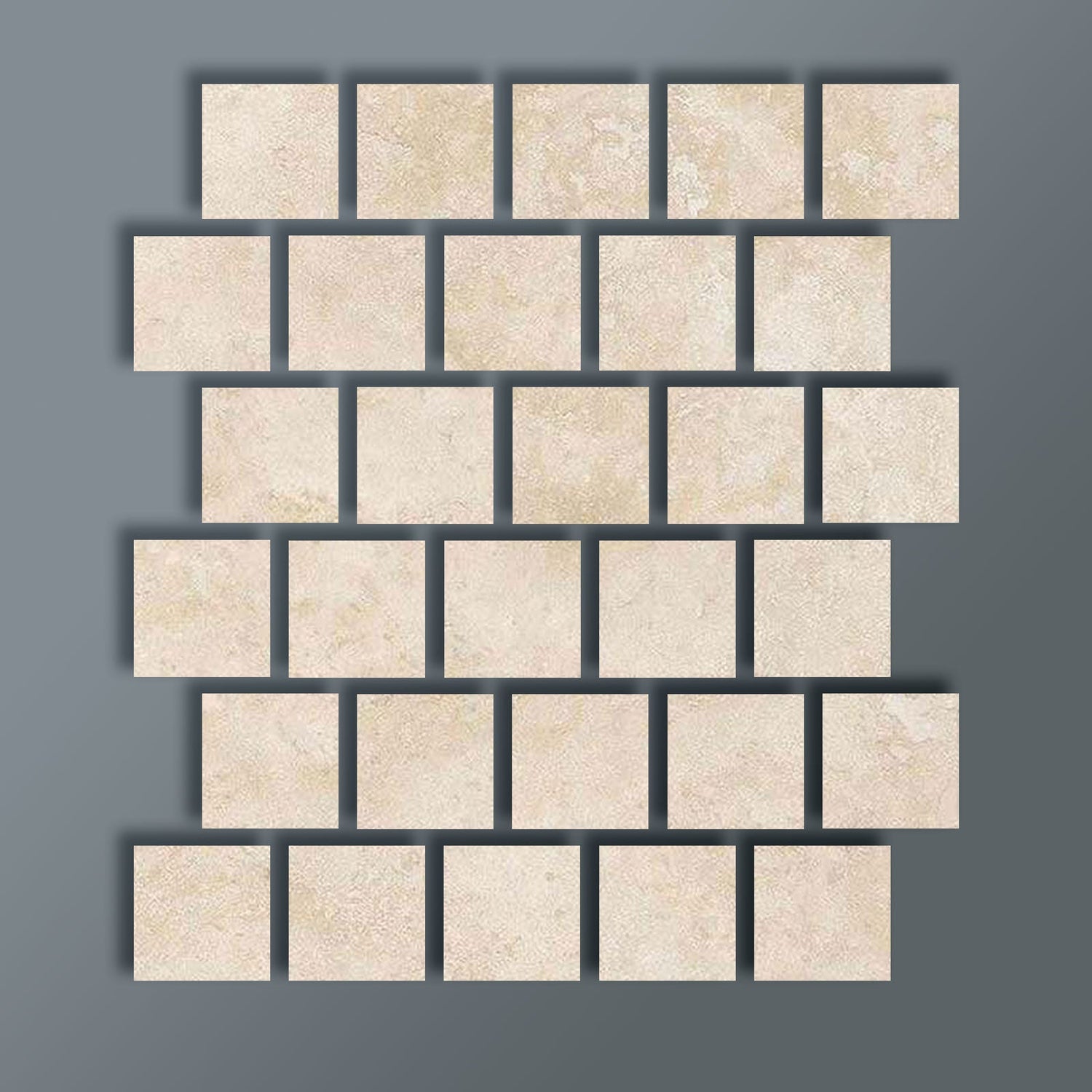 3 X 3 Ivory Travertine Filled & Honed Field Tile-Travertine Tile-American Tile Depot