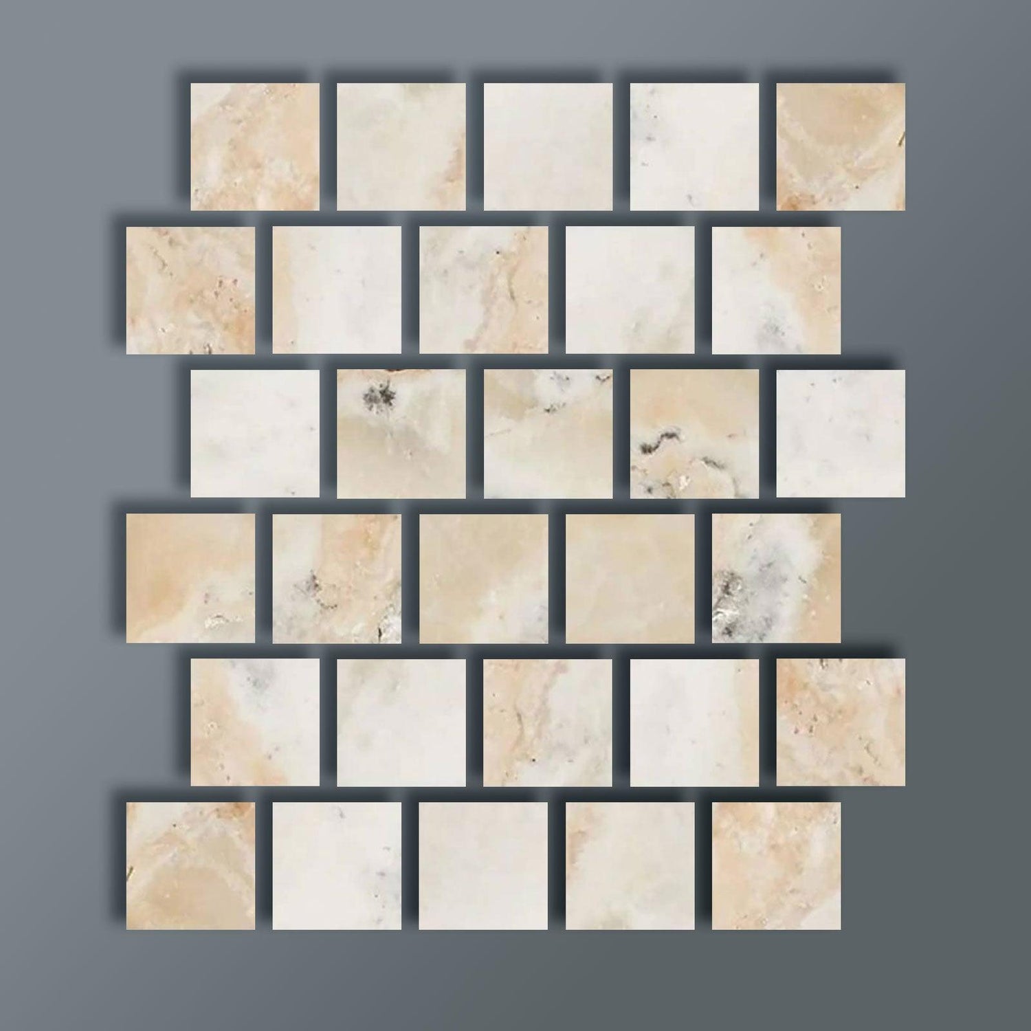 3 X 3 Latravonya Travertine Filled & Honed Tile-Travertine Tile-American Tile Depot