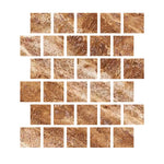 3 X 3 Noce Exotic Travertine Vein Cut Filled & Honed Tile-Travertine Tile-American Tile Depot